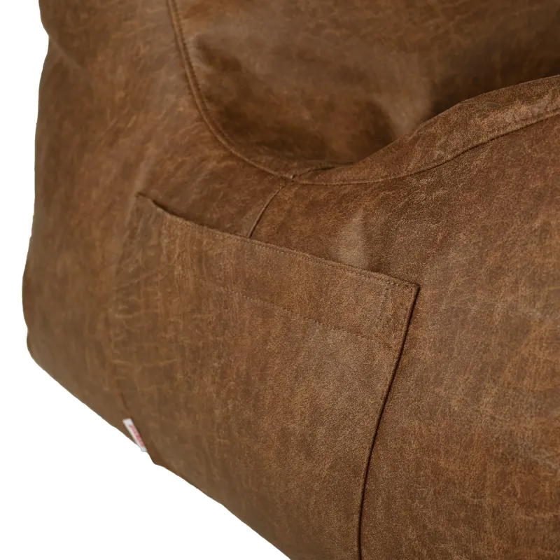 Poltrona Pouf Sacco Relax XXL Disinto - Vera Pelle Premium – vista 8