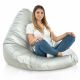 Pouf Poltrona Sacco XXL Argento
