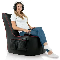 Poltrona gaming in ecopelle, materiale resistente e facile da pulire per un look elegante