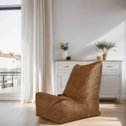 Poltrona Pouf Sacco Relax XXL Disinto - Vera Pelle Premium – vista 11