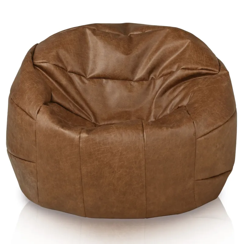 Poltrona Pouf Sacco Calcio retro - Vera Pelle Premium – vista 2