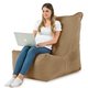 Beige Poltrona Sacco Peluche Grande