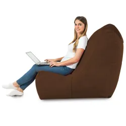 Poltrona Pouf Sacco Relax XXL Disinto - Velluto Soft – vista 48