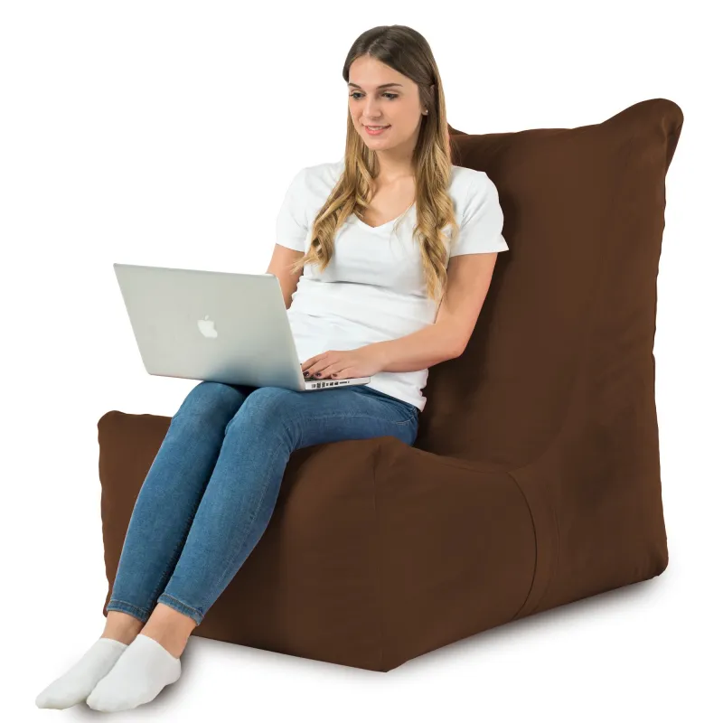Poltrona Pouf Sacco Relax XXL Disinto - Velluto Soft – vista 80