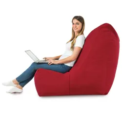 Poltrona Pouf Sacco Relax XXL Disinto - Velluto Soft – vista 35