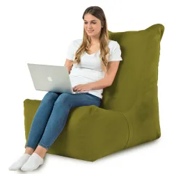 Poltrona Pouf Sacco Relax XXL Disinto - Velluto Soft – vista 68