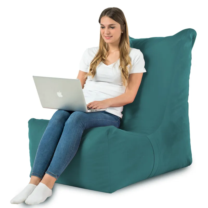 Poltrona Pouf Sacco Relax XXL Disinto - Velluto Soft – vista 70