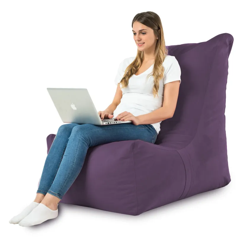 Poltrona Pouf Sacco Relax XXL Disinto - Velluto Soft – vista 23