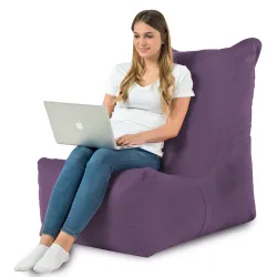 Poltrona Pouf Sacco Relax XXL Disinto - Velluto Soft – vista 71