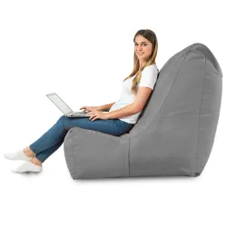 Poltrona Pouf Sacco Relax XXL Disinto - Velluto Soft – vista 41