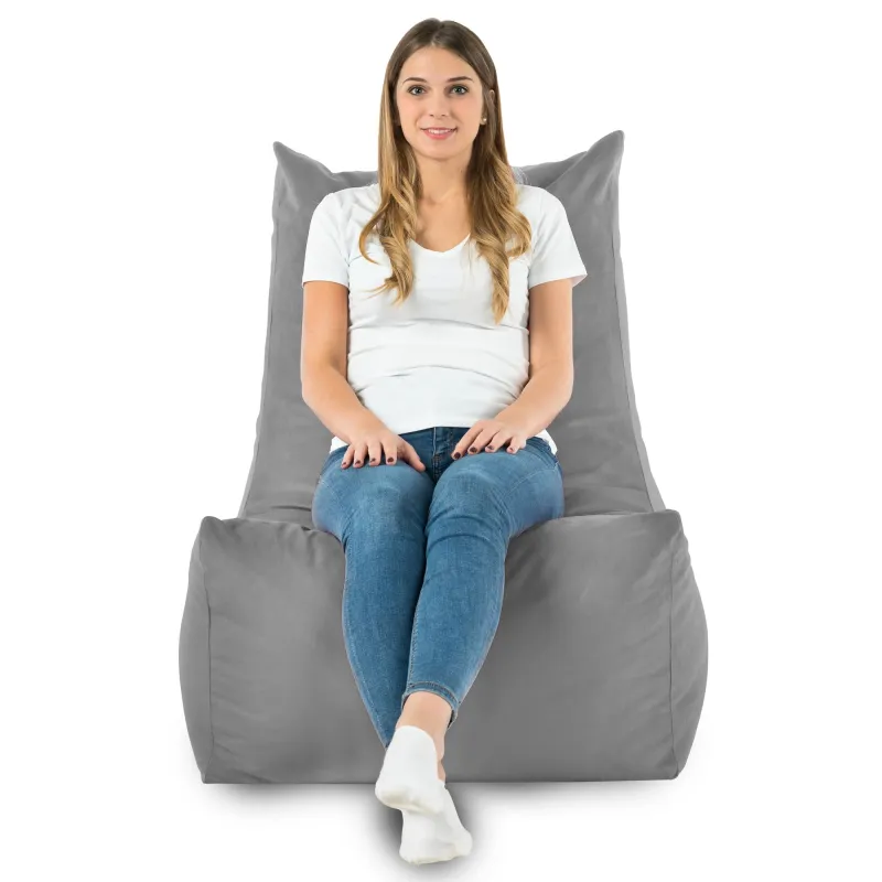 Poltrona Pouf Sacco Relax XXL Disinto - Velluto Soft – vista 57