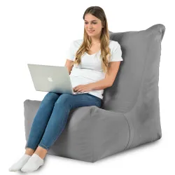 Poltrona Pouf Sacco Relax XXL Disinto - Velluto Soft – vista 72