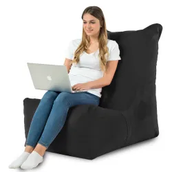 Poltrona Pouf Sacco Relax XXL Disinto - Velluto Soft – vista 76
