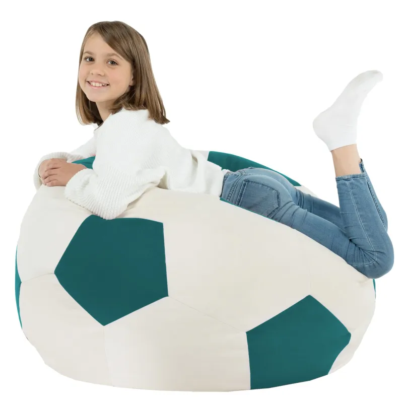 Blu Pouf Poltrona Calcio Peluche