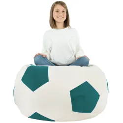 Blu Pouf Poltrona Calcio Peluche