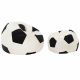Nero Pouf Poltrona Calcio Classico Tessuto