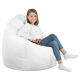 Pouf Sacco Bianco Seduta Poltrona