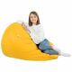 Pouf Sacco Giallo Chiaro Ecopelle Grande