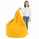 Pouf Sacco Giallo Chiaro Ecopelle Grande