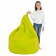 Pouf Sacco Lime Ecopelle Soggiorno