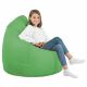 Pouf Sacco Ecopelle Verde Seduta