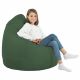 Pouf Sacco Verde Scuro Ecopelle Arredo