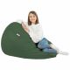 Pouf Sacco Verde Scuro Ecopelle Arredo