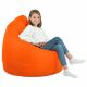 Pouf Sacco Arancio Ecopelle Puff