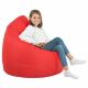 Pouf Sacco Rosso Ecopelle Moderno