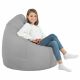 Pouf Sacco Metallo Ecopelle Arredo