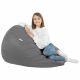 Pouf Sacco Grigio Ecopelle Salotto