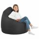 Pouf Sacco Nero Ecopelle Poltrona