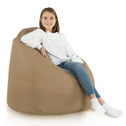 Pouf Sacco Poltrona Beige Esterno Nylon