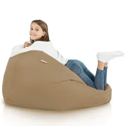 Pouf Sacco Poltrona Beige Esterno Nylon