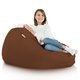 Pouf Sacco Fagiolo Cacao Esterno Marrone