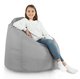 Pouf Sacco Fagiolo Bigio Esterno Nylon