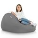 Pouf Sacco Grigio Esterno Puff Nylon
