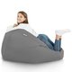Pouf Sacco Grigio Esterno Puff Nylon