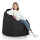 Pouf Sacco Nero Esterno Poltrona Nylon