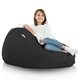 Pouf Sacco Nero Esterno Poltrona Nylon