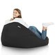 Pouf Sacco Nero Esterno Poltrona Nylon