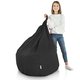 Pouf Sacco Nero Esterno Poltrona Nylon