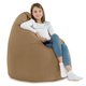 Pouf Sacco Beige Moderno Tessuto