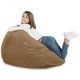 Pouf Sacco Beige Moderno Tessuto