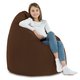 Pouf Sacco Seduta Cacao Tessuto