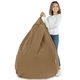 Pouf Sacco Beige Moderno Tessuto