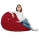 Pouf Sacco Poltrona Rosso Tessuto