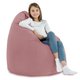 Pouf Sacco Poltrona XL Rosa Cipria Velluto