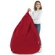 Pouf Sacco Poltrona Rosso Tessuto