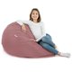Pouf Sacco Poltrona XL Rosa Cipria Velluto